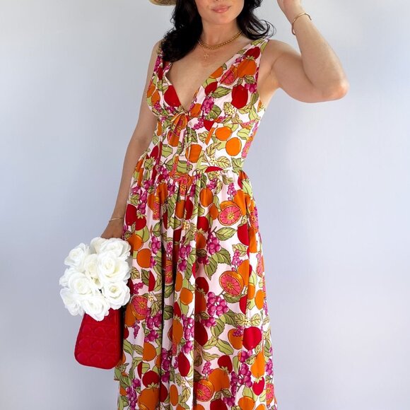 Midi Length Cotton Summer Dresses | Corset Dress - Picture 6 of 13